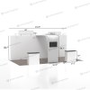 20ft Straight FlexZip Media Booth 20.5