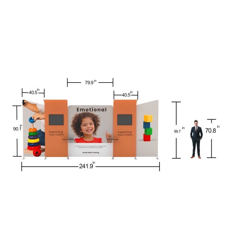 20ft FlexZip Modular Booth 20.14