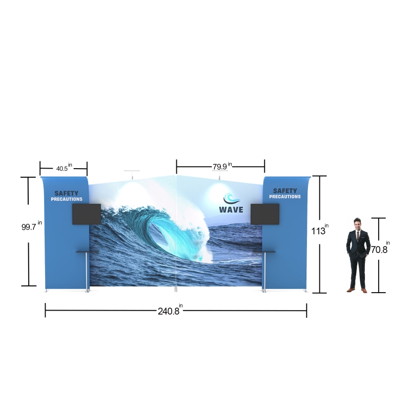 20ft FlexZip Modular Booth 20.19