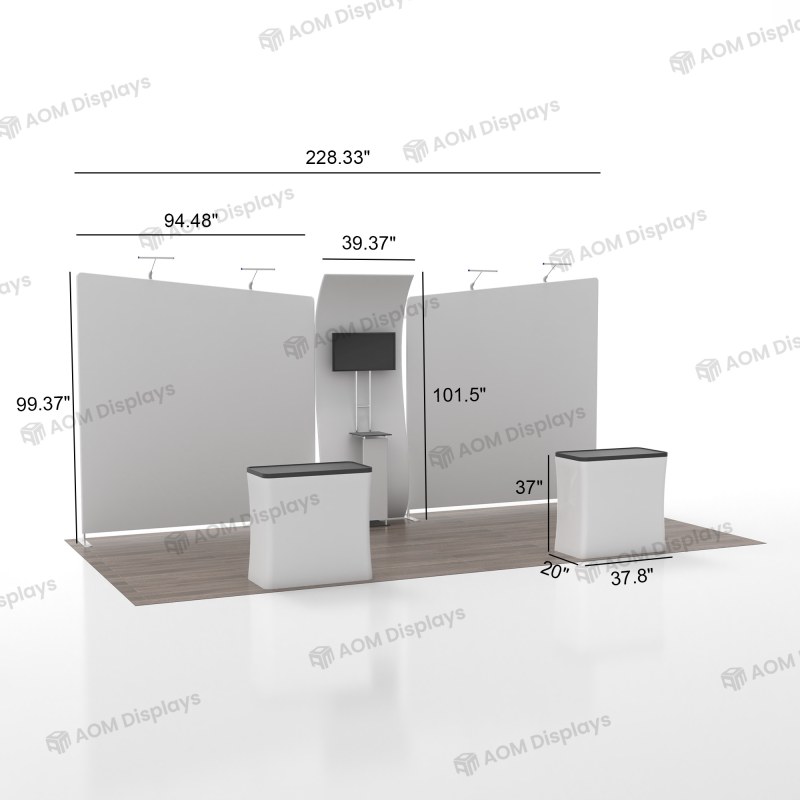 20ft FlexZip Modular Booth 20.26