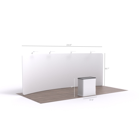 20ft Curved FlexZip Booth 20.1