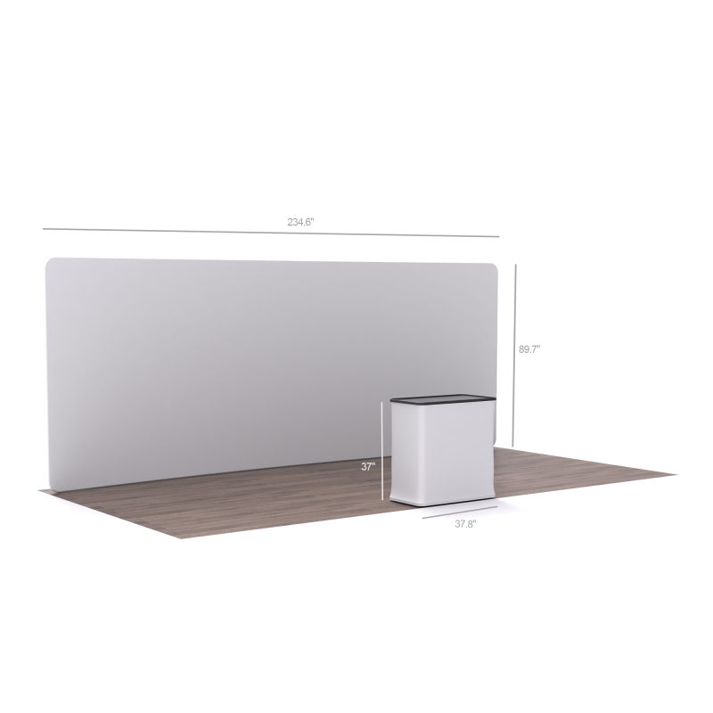 20ft Curved FlexZip Booth 20.1