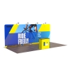 10x20 Custom Waveline Trade Show Display 04 | with 2 Hard Case/Podium