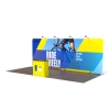 10x20 Custom Waveline Trade Show Display 04 | with 2 Hard Case/Podium