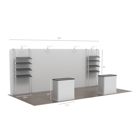 20ft Straight FlexZip Booth 20.3