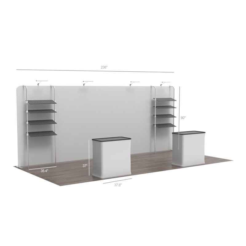 20ft Straight FlexZip Booth 20.3