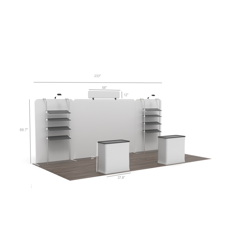 Modular 20ft FlexZip Booth 20.2