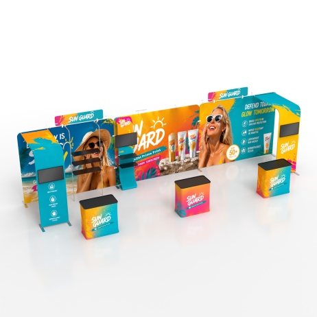 10x30 Modular FlexZip Media Booth 30.2