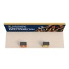 10x30 Backlit Tension Fabric Trade Show Booth with Dual Podium Counters