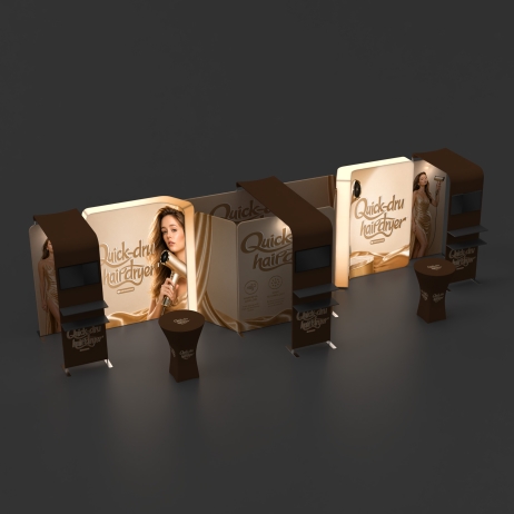 10x30 Flexible Trade Show Booth 30.5