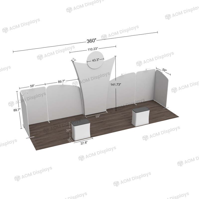 10x30 Flexible Trade Show Booth 30.8