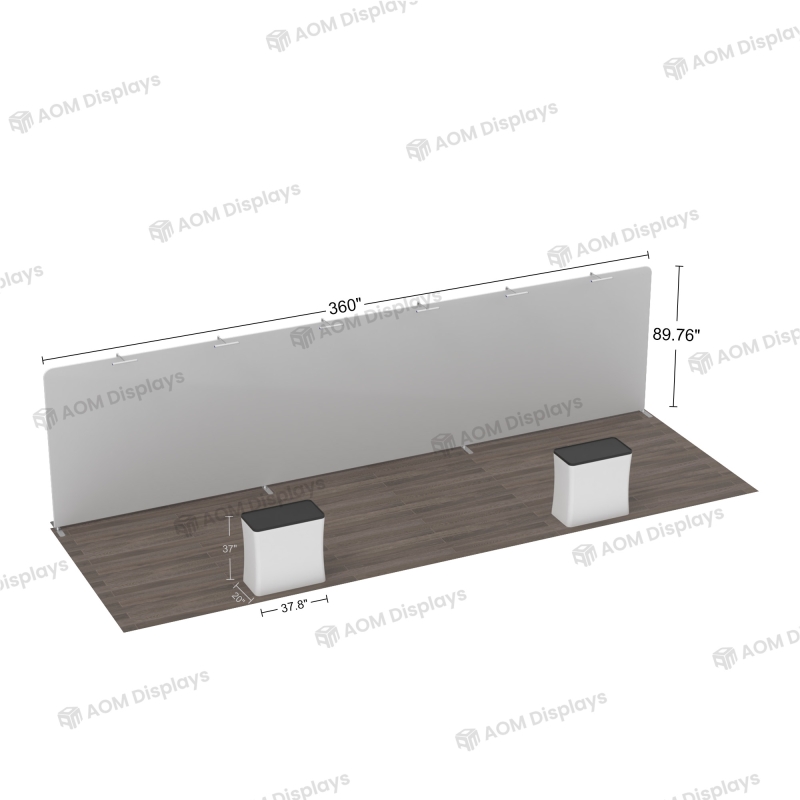 10x30 Inline FlexZip Booth 30.1