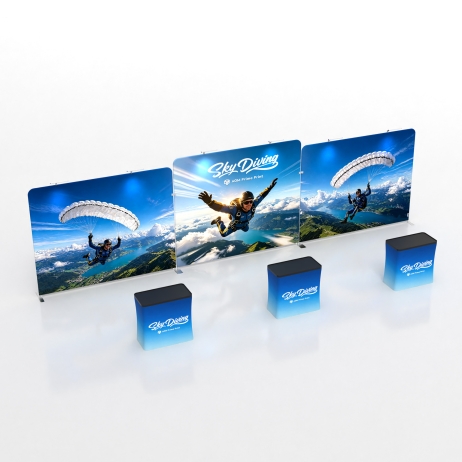 10x30 Inline FlexZip Booth 30.2