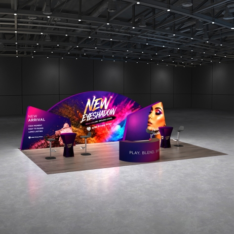 20x30 Backlit Trade Show Booth Kit A