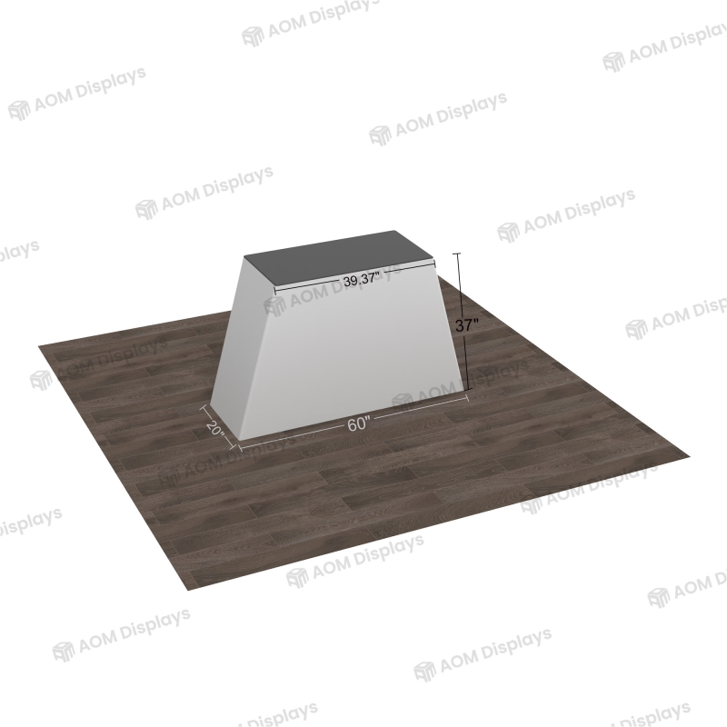 Trapezoid Fabric Promotional Counter