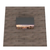 Custom Square Fabric Storage Counter