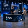 Arc-Shaped Trade Show Reception Counter