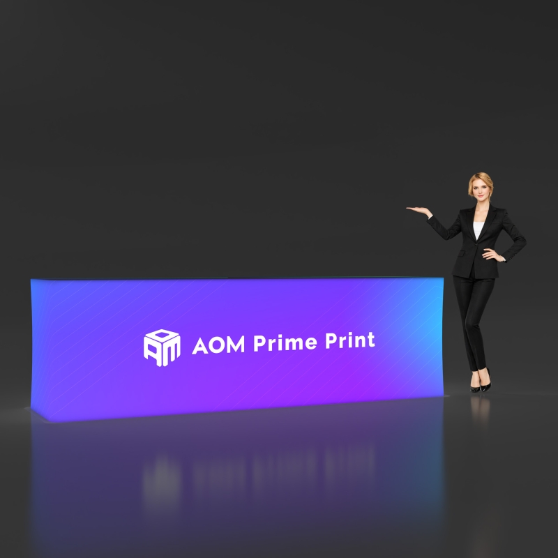 Backlit Trade Show Reception Counter