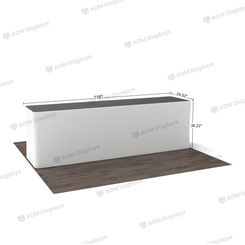 Backlit Trade Show Reception Counter