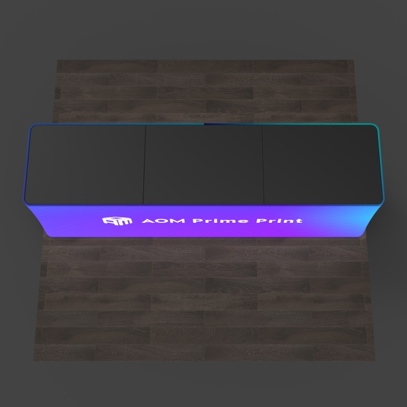 Backlit Trade Show Reception Counter