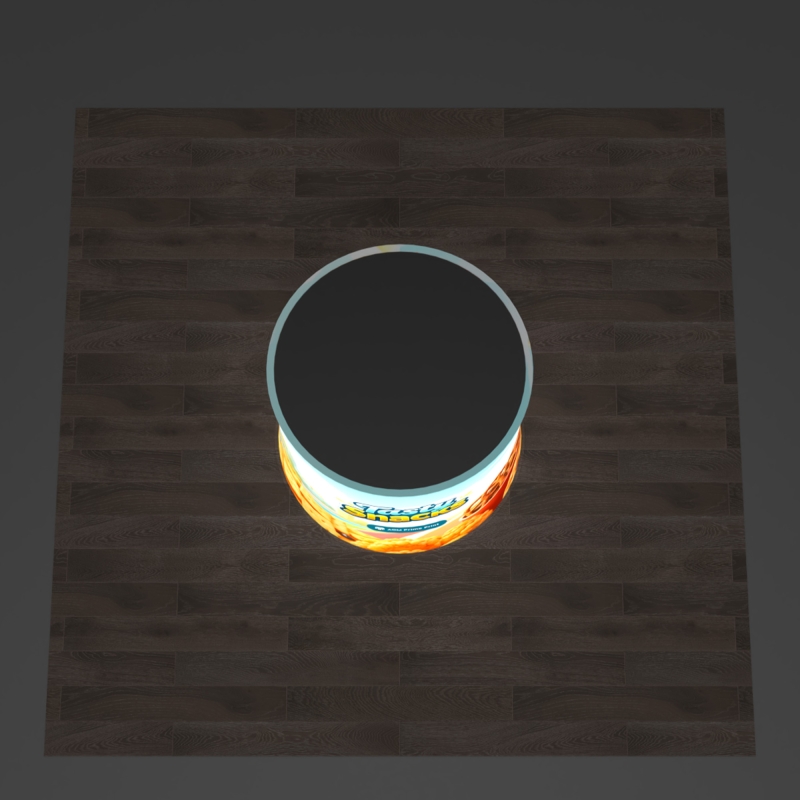 Backlit Round Fabric Podium Counter