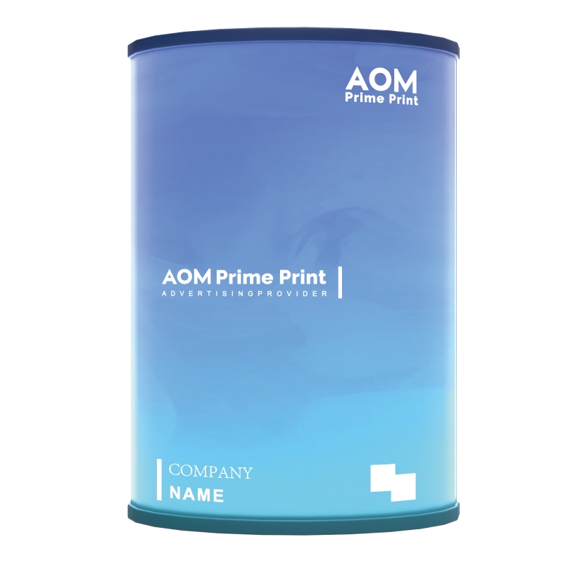 Oval Pop up Backlit Counter or Podium with Custom Graphics for Trade Show