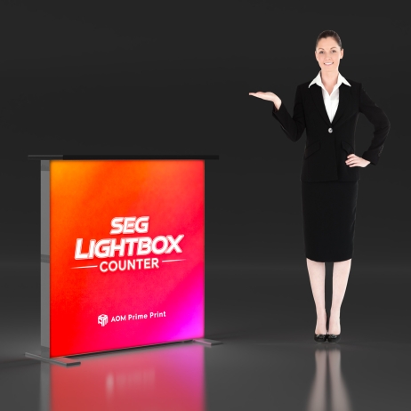 3.3ft x 3.3ft SEG Lightbox Counter