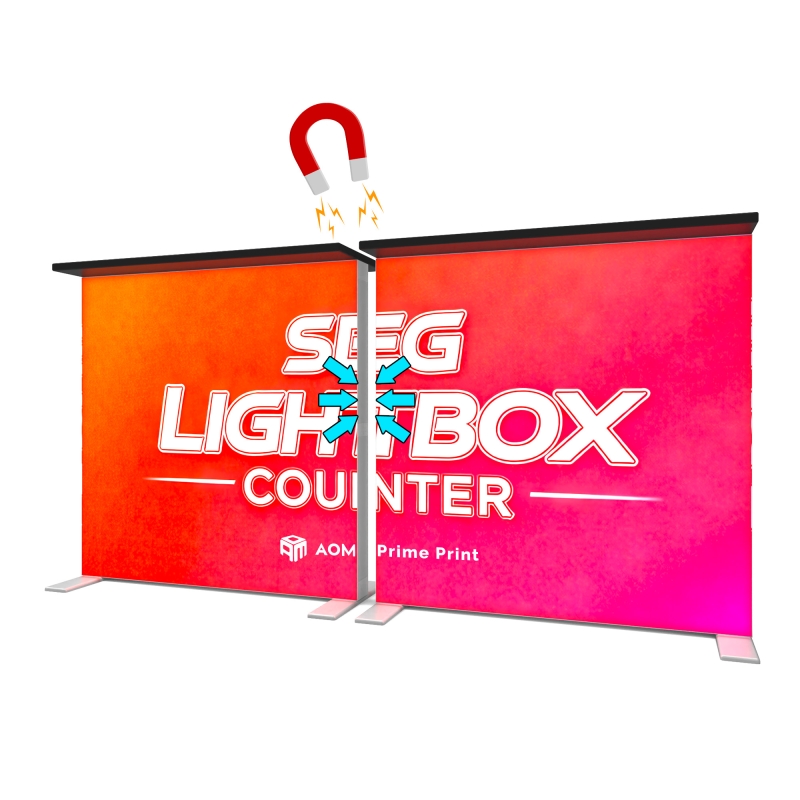 3.3ft x 3.3ft SEG Lightbox Counter