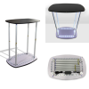 Backlit Square Fabric Podium Counter