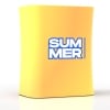Backlit Square Fabric Podium Counter