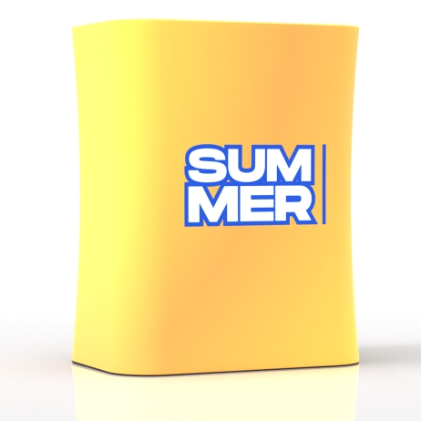 Backlit Square Fabric Podium Counter