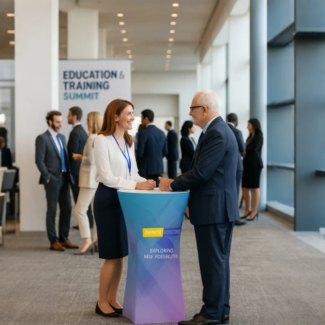 Stretch Fabric Portable Cocktail Table
