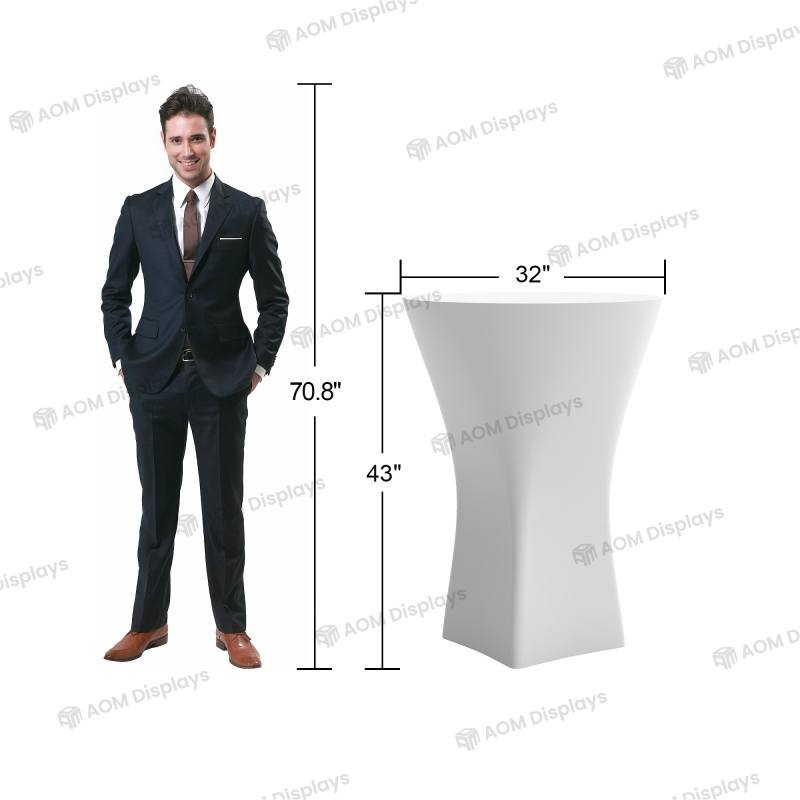 Stretch Fabric Portable Cocktail Table