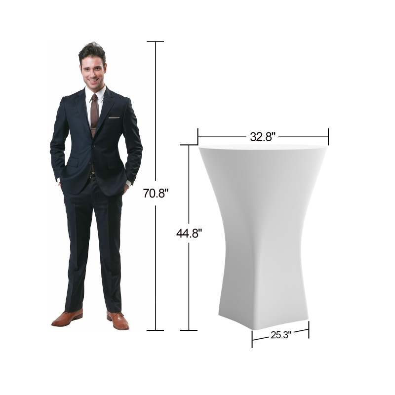 Stretch Fabric Portable Cocktail Table
