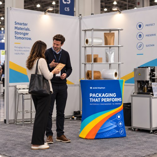 Rectangular Trade Show Display Counter