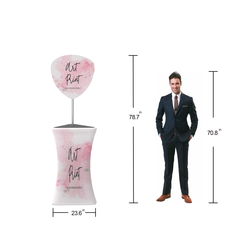 Triangle Promotion Counter with Header