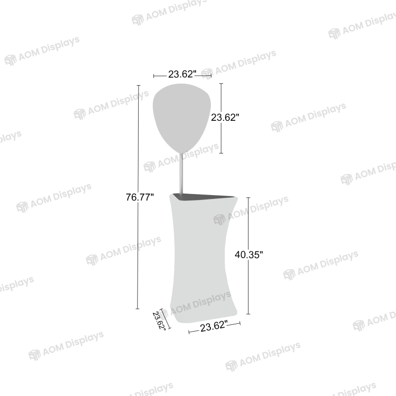 Triangle Promotion Counter with Header