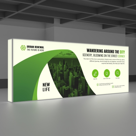 20ft Backlit Tension Fabric Display