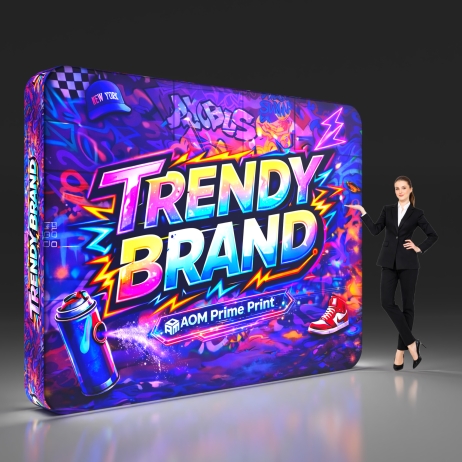 10ft Backlit Tension Fabric Display