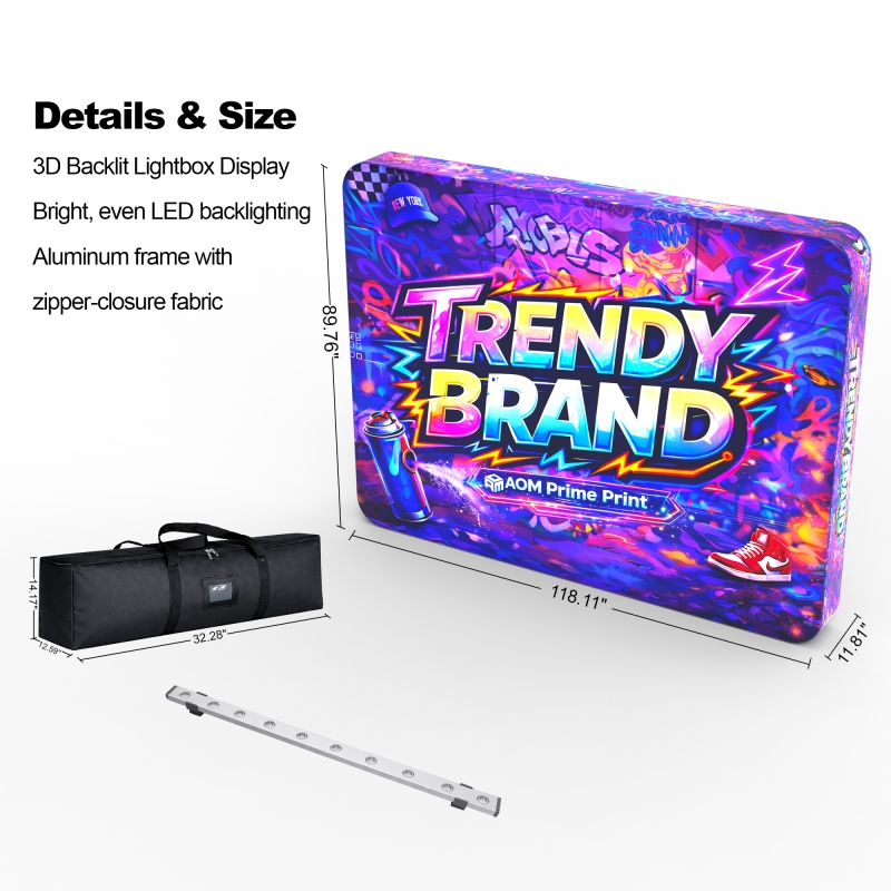 10ft Backlit Tension Fabric Display