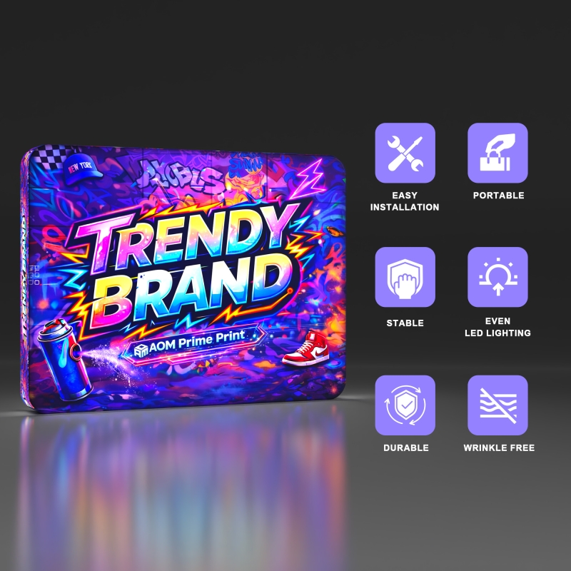 10ft Backlit Tension Fabric Display