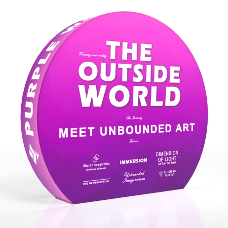 Round 360 Backlit Tension Fabric Display