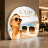 Round 360 Backlit Tension Fabric Display