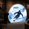 Round 360 Backlit Tension Fabric Display