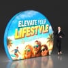 Round 360 Backlit Tension Fabric Display