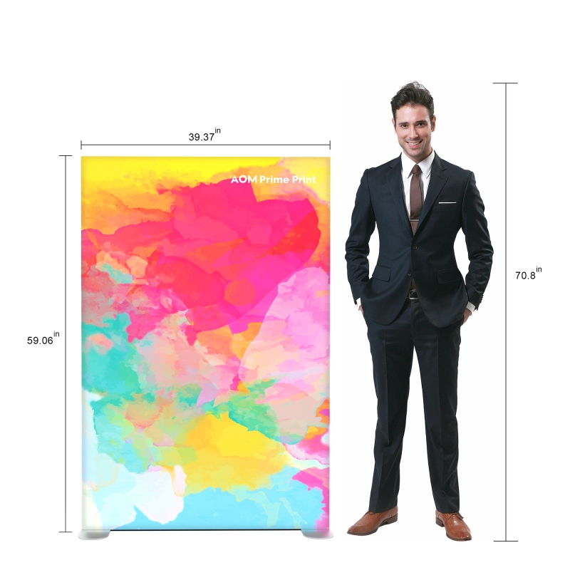 1 Meter (3 ft 3 inches) - 360 Backlit Panel Trade Show Backwall Display