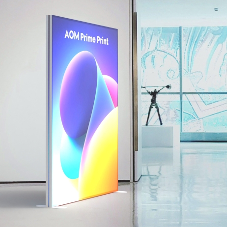 5ft SEG Backlit Lightbox Banner Stand