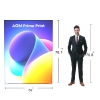 5ft Portable pvc frame led SEG fabric backdrop display stand