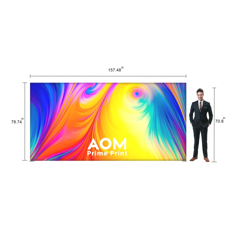 13ft 360 Backlit Panel Trade Show Backwall Display