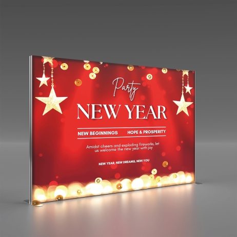10ft SEG Backlit Lightbox Banner Stand